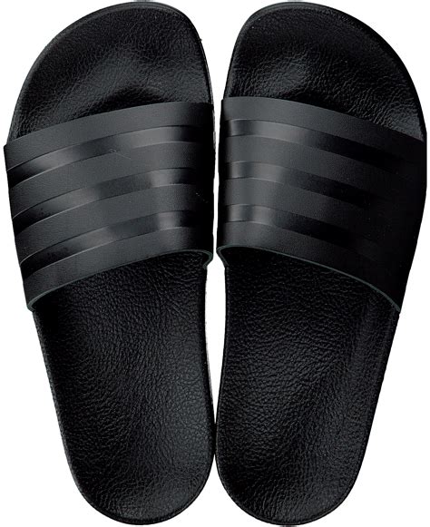 adidas dames slippers adilette farm zwart|adidas.